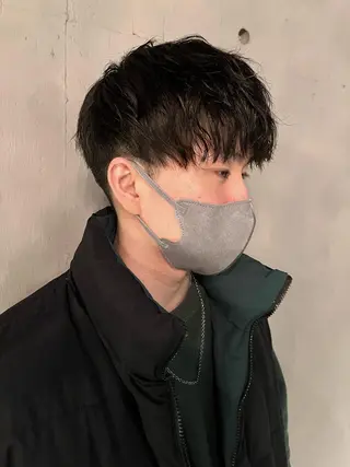 ショート パーマ メンズ 原宿パーマ kazuのヘアスタイル