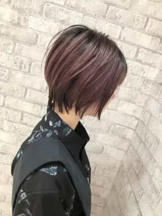 ショート カラー ヘアアレンジ 秋山 幸太のヘアスタイル