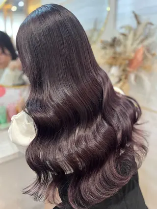 ロング 💘Kurea💘 艶髪/韓国/暗髪のヘアスタイル