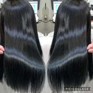 ロング 朝尾 愛花のヘアスタイル