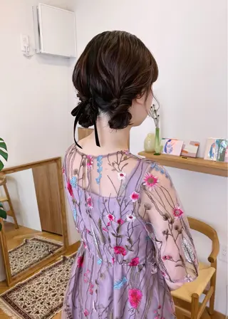 ミディアム ヘアアレンジ 西山 紗耶香🪽 透明感カラー/ボブのヘアスタイル