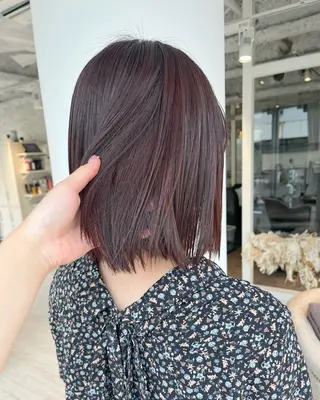 ミディアム 村上 茉莉花のヘアスタイル