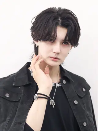 セミロング カラー パーマ ヘアアレンジ メンズ メンズ特化❤️🔥 RIKU❤️🔥のヘアスタイル