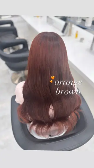 ロング Hina🎀♡ 暖色/縮毛のヘアスタイル