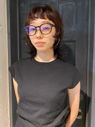 ミディアム パーマ 下北沢 soiのヘアスタイル