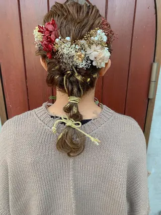ミディアム カラー ヘアアレンジ botan KOZUEのヘアスタイル