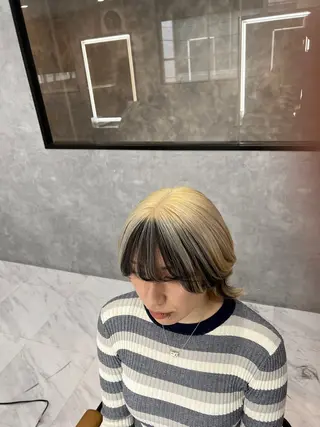 ショート カラー grow北千住店所属・ハイトーン✨最新髪質 改善👩ryuyaのヘアスタイル