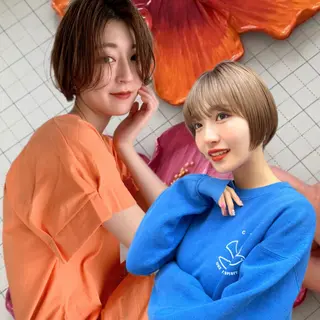 ショート ひより🩷韓国ヘアー _髪質改善カラーのヘアスタイル