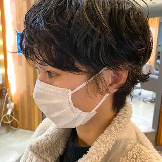 ショート パーマ 高橋 舟太郎のヘアスタイル