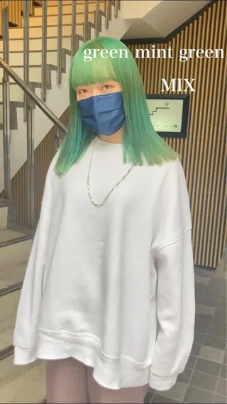 ミディアム カラー Selenehair 三条本店のヘアスタイル