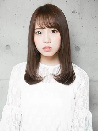 ミディアム 岡田 遥希のヘアスタイル