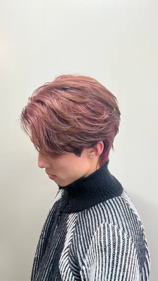 ショート カラー メンズ 🦄カイ/メンズ ハイトーン/メイクのヘアスタイル