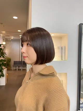 ショート 🍑まき/カット /髪質改善カラー🍑のヘアスタイル