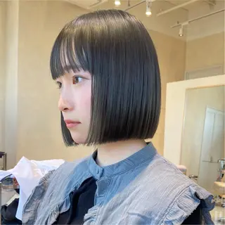 ショート カラー cie所属・ボブ/ミニボブ 透明感カラーkadoのヘアスタイル