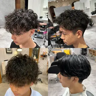 ショート パーマ メンズ ☘️髪質改善/艶モテ カラー/福井悟朗☘️のヘアスタイル