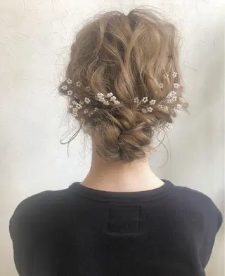 セミロング カラー ヘアアレンジ nakahara madokaのヘアスタイル