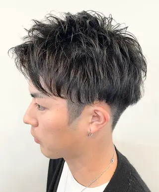 ショート パーマ メンズ FLAGS YAMATOのヘアスタイル