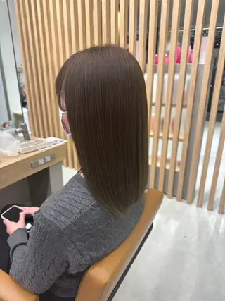セミロング カラー けー すけのヘアスタイル