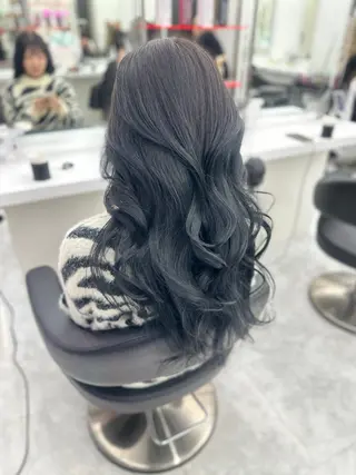 ロング カラー パーマ ヘアアレンジ メンズ キッズ ♥️韓国ヘア レイヤー♥️ゆりのヘアスタイル