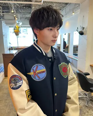 ショート メンズ グランジヘア 無造作ヘアHYUGAのヘアスタイル