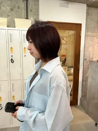 ショート ボブ×縮毛矯正 ryotaのヘアスタイル