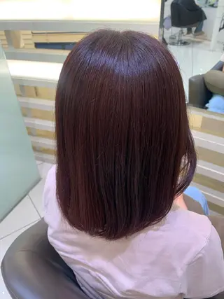 ミディアム 韓国レイヤー🪽 耳ツボジュエリーのヘアスタイル