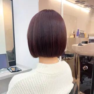 ミディアム カラー 透明感/韓国風 🤍moeka🤍のヘアスタイル