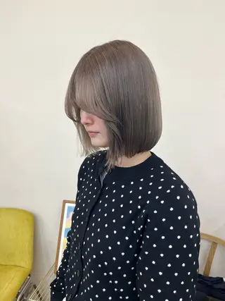 カラー yuka/ブリーチ/ パーマ/カットモデルのヘアスタイル