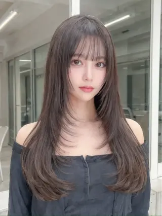 ロング カラー Core さちのヘアスタイル