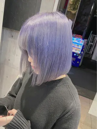 ショート ハイトーン×エクステ 💞くるみのヘアスタイル