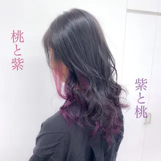 ロング カラー ヘアアレンジ TONE所属・透明感カラー/ 韓国ヘア/縮毛矯正のヘアスタイル