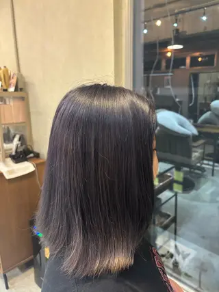 ミディアム 平良 那生のヘアスタイル