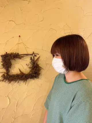 ミディアム 柘植 雅大のヘアスタイル
