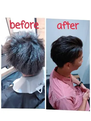 ショート LUXBE GALLERY なんば駅前店所属・ラックスビーギャラリ ー AKICOのヘアスタイル