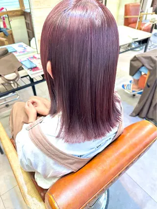 ミディアム カラー JYUNESU表参道所属・透明感カラー🎀 似合わせYURIAのヘアスタイル