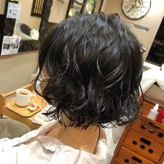 ショート パーマ 森田 真由のヘアスタイル