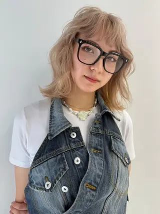 ミディアム カラー 艶、デザインカラー KAORI🌼のヘアスタイル