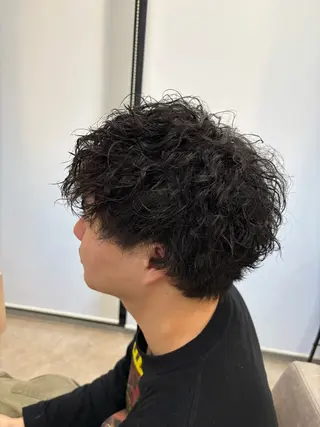 パーマ メンズ ✨️艶髪ショート✨️ /栄/大瀧 聖也のヘアスタイル