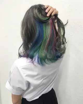 セミロング カラー 2nd所属・🤍2nd🤍田所 美希のヘアスタイル