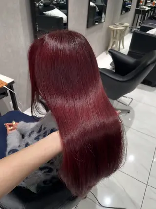 セミロング 🎀ིྀ暖色カラー/ 髪質改善/みどりのヘアスタイル