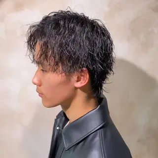 パーマ メンズ ナツハラ サトシのヘアスタイル