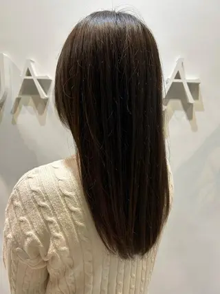 ロング ブラウンカラー tomokaのヘアスタイル