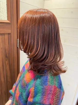 ミディアム カラー 🍇おぐら めぐみ🍇のヘアスタイル