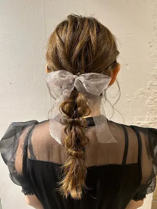 ロング ヘアアレンジ 艶カラー🌸アレンジ 🌹Sally🕊️のヘアスタイル