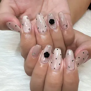 ネイル ネイル/耳つぼ 🖤RIKOのネイルデザイン