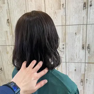 ミディアム 尾崎 優也のヘアスタイル