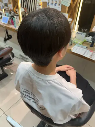 ショート メンズ パーマ/ハイトーン /吉田眞のヘアスタイル