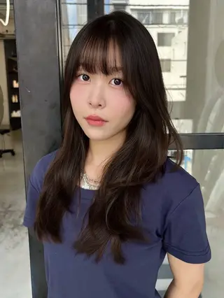 ロング fudge所属・MaisonHALU 松浦光咲のヘアスタイル