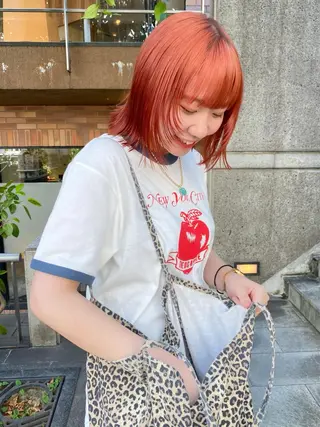 ミディアム カラー レイヤー/パーマ /ウルフ/nabeのヘアスタイル