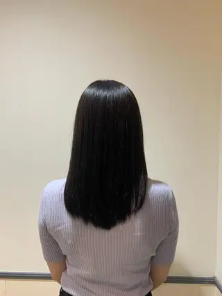 セミロング カラー 須藤 向日葵のヘアスタイル